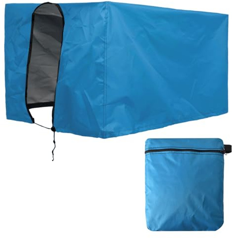 Faltbare RegenschutzhüLle für Handwagen, Wagon Abdeckung,Schutzabdeckung für Trolley,Gartenwagen-Zubehör Zum Schutz Vor Schmutz, Staub, Sonnenlicht, Schnee, Frost Und Wasser (Blau)