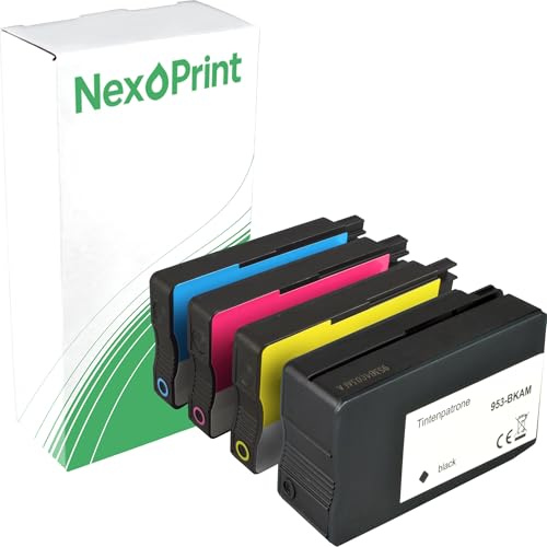 Druckerpatrone kompatibel zu HP 6ZC69AE 953 (Schwarz, Cyan, Magenta, Yellow) OfficeJet Pro 8210 8216 8702 8710 8715 8716 8718 8719 8720 8725 8728 8730 8740 6800 Seiten
