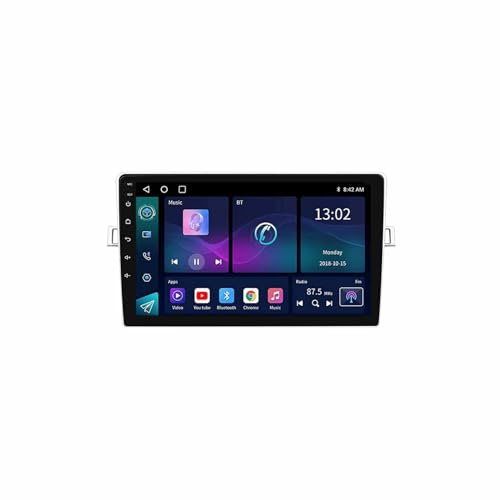Navegación de Video del Automóvil para Toyota Corolla Verso 2009-2018 Soporta Bluetooth, Control Volante, USB, WiFi, 4G, Mirror-Link, GPS Navegador/Radio FM, 4 Nuclear 1G+16G