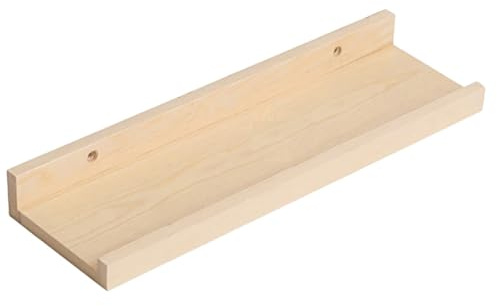 TOMETURE Einfaches Wandregal und Starker Tragkraft aus Synthetischem Material mit Baffle Design Elegantes Holzregal für Küche und Zuhause