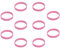 Hoerev (Prix / 10 pièce Bracelets en Silicone Blanc, Bracelets Silicone,Rose,Circonférence of 180mm XS