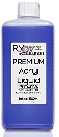 500ml Acryl Liquid Flüssigkeit Primerless für Nageldesign in Studio Qualität (1er Pack)