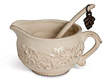 Gg Collection Sauce Boat With Ladle