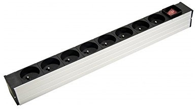 Dexlan 8 Prises électriques rackables 19 avec Interrupteur