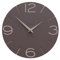 CalleaDesign - Smile Wanduhr, handgefertigt in Italien, 30 cm, elegant und leise, hohe Qualität, perfekte Geschenkidee [Schokolade und Milchkaffee].
