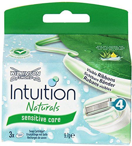 Wilkinson Sword Intuition Naturals Rasierklingen Klingen, für Damen Rasierer, 3 St