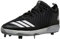 adidas Energy Boost Icon 3.0 Cleat - Herren Baseball, Schwarz (Schwarz/Weiß/Metallic-Silber), 42 EU