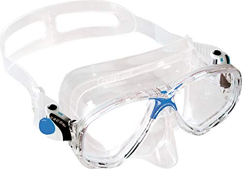 Cressi Marea Mask - Tauchen und Schnorcheln Maske, Klar/Blau, Einheitsgröße, Unisex