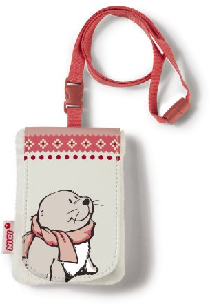 Nici 34761 - Handytäschchen Robbe Lederimitat/Plüsch, 12 x 8 cm