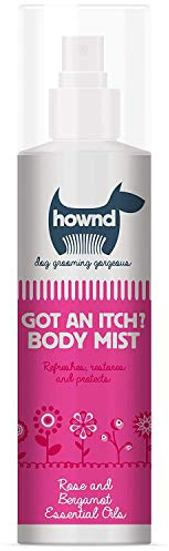 HOWND Got An Itch Dog Deodorising Spray for Smelly Dogs -PH Balanaced - Soothe & Nourish Dry Flaky SKin - Detangler Body Mist 250ml