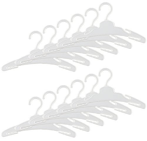 Miunana 12 Pcs Doll Hangers Set Clothes Hangers Kit for 16 - 18 Inch Baby Dolls, Newborn Dolls And Other 16 - 18 Inch Dolls