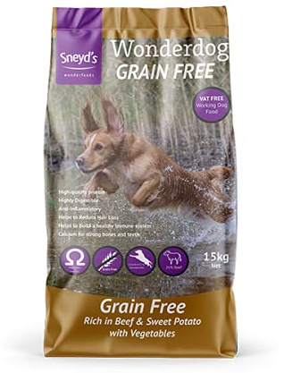 Wonderdog Grain-Free Beef & Sweet Potato Dry Dog Food with Joint Care | High-Protein, Gentle on Digestion, 15 kg