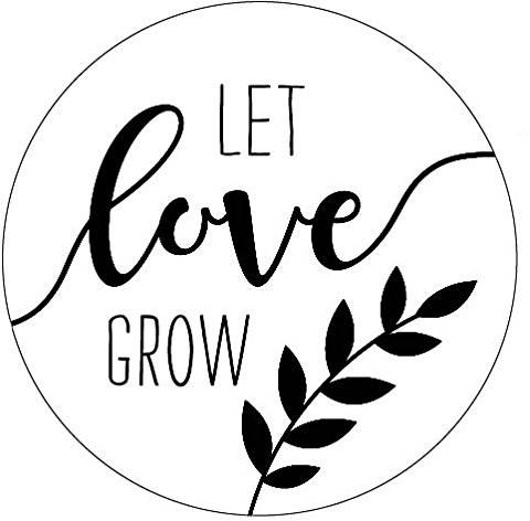 Schokoladenseite 48 x Aufkleber 40 mm Hochzeit Blumensamen Grow Etikett 186401, Sticker geeignet für Hochzeit Gastgeschenk Taufe Kommunion Geburtstag Feste Geschenke Präsente