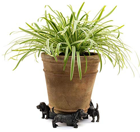 Potty Feet Basset Hound Figures Plant Pot Feet - Planter Support - Handmade Decorative Ornaments - 3pcs