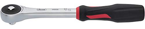 VIGOR Carraca reversible con mango giratorio de 360° (cuadrado macizo, 10 mm, longitud total: 237 mm) V6008