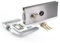 Metalux - Serrure METALUX 9045 - Serrures de miroiterie pour portes en verre CLARIT Inox brossé avec Gâche Poignées Cylindre