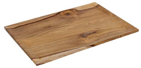 Brillibrum Design Teakholz Frühstücksbrett Schneidebrett Holz Rechteckig Servierbrett Deko Tablett Teak