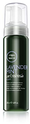Paul Mitchell Tea Tree Lavender Mint Curl Refresh Foam, Leave-In Haar-Pflege für wellige, lockige und naturkrause Haare, belebender Haar-Schaum für volles Haar - 200ml