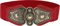 BlackButterfly Vintage Weit Elastisch Dehnbar Antik Schnalle Gürtel (Rot, S)