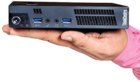 Lenovo Ultra Mini PC M92p Tiny i3-3220T RAM 8Go Disque 250Go Windows 10 WiFi (Reconditionné)