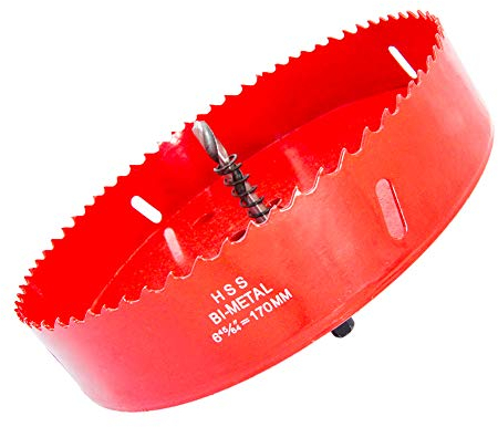 170mmHole Saw LAIWEI Hole Cutter,For Drilling Wood, Aluminum Profiles,PVC and Other Materials(6-45/64(170mm))…