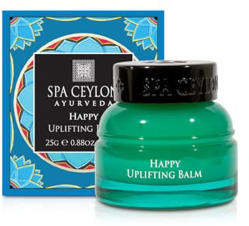 SPA CEYLON HAPPY Uplifting Balm | Citrus Spearmint essential oil balm | Naturally Refreshing | Revitalizing | Vegetarian | 25g