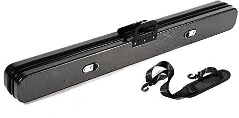 YRU 3/4 Stück Queue-Koffer, 122cm for Zentrum Joint Queuen Tasche Billard-Zubehör-Hält 4 Pool Cue(Color:E.)