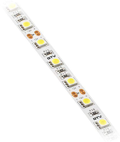 LED-Streifen FLASH 5050, 300 LED kaltweiß, 72W, ohne Gel 10mm, 5m Rolle, 12V
