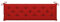 Tidyard Gartenbank Auflage Wasserdicht Bankpolster Bankkissen Sitzkissen Sitzpolster Bankauflage Polsterauflage Stoff Rot 180 x 50 x 7 cm