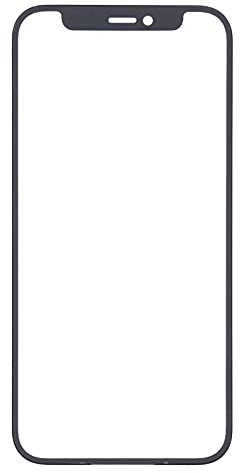 XTRAFAST Frontglas Austausch Display Glas Front Ersatz für Apple iPhone 12 / iPhone 12 Pro Lens Scheibe schwarz