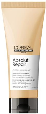 L’Oréal Professionnel Absolut Repair Conditioner 200ml for Dry Hair, Softer & Shinier Hair, Instant Hydration & Lightweight Touch