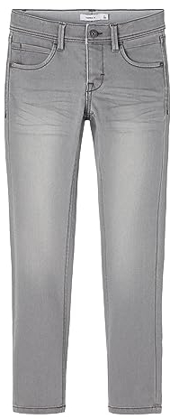 NAME IT Jungen Nkmsilas Dnmtax Pant Noos Jeans, Medium Grey Denim, 152 EU