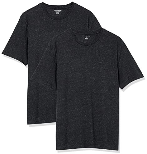 Amazon Essentials Men's Cotton Regular-Fit Short-Sleeve Crewneck T-Shirt, Pack of 2, Charcoal Heather, 4XL Plus