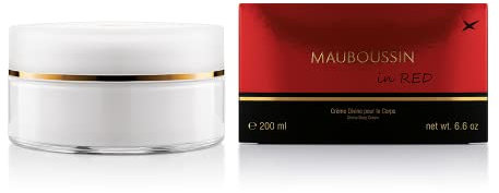 Mauboussin - In Red 200ml (6.6 Oz) - Divine Body Cream for Women - Oriental, Floral & Woody Scents