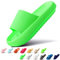 Sumvov Cozyslides Original Damen Schlappen 100% EVA Super Weich Rutschfest Badeschuhe Cozislides Original Hausschuhe Damen（Leuchtendes Grün,42-43）