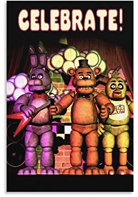 Rudd Fnaf Wandkunstdruck, Retro, ästhetische Raumdekoration, Malerei, Leinwandposter für Zuhause und Büro, Dekoration, 30 x 45 cm
