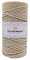 Cordon en Coton Tressé 3 mm, 100 m, 46 Couleurs - Fil de Macramé de Qualité Supérieure (Beige Clair)