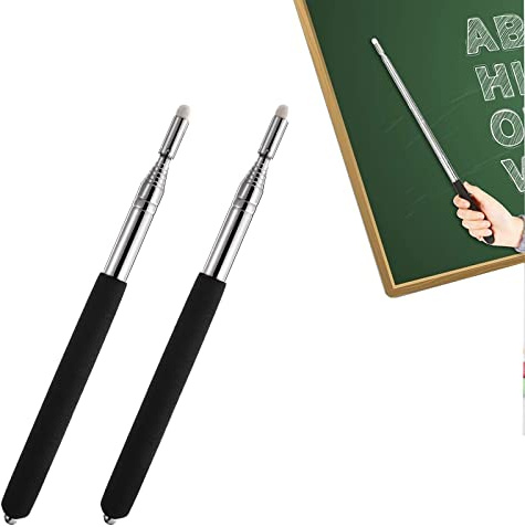 Baguette de pointage extensible avec dragonne, pointeur télescopique, baguette de pointage télescopique pour enseignants, tableau blanc, pointeur pour enseignante