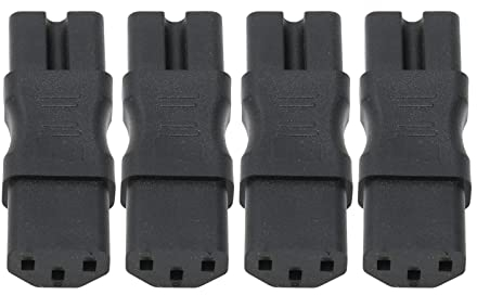 Computer-Netzteil, 2500 W Buchse auf Buchse Plug-and-Play 4 Stück IEC320 C13 auf IEC320 C15 Laptop-Steckdosenadapter für USV-Steckdose