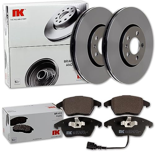 NK Bremsscheiben 288mm + Beläge vorne passend für Polo 6R 6C + A1 8X