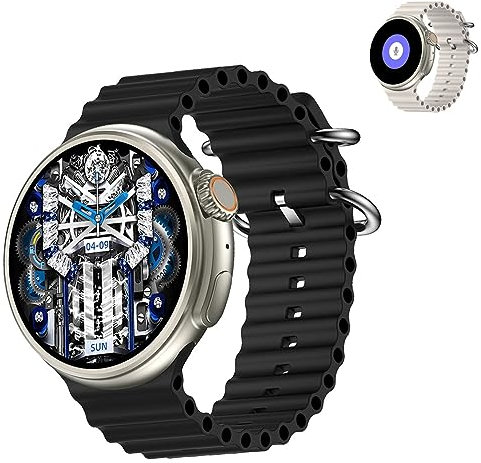 EYESLA Z78 Ultra Smart Watch, Smart Watch Z78 Ultra, 1,52 Pollici Fitness Smart Watch for Appassionati di Corsa, Arrampicata e Ciclismo (Color : Noir, Size : 1pcs)