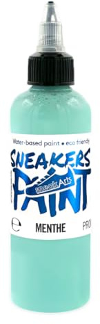 Farbe für Leder und Textil – Minze – 100 ml – Personalisierung von Sneaker, Schuhen, Lederwaren, Kleidung, Jeans | SneakArts