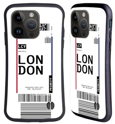 Head Case Designs London, England Kofferanhänger Hybride Handyhülle Hülle Huelle kompatibel mit Apple iPhone 15 Pro