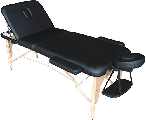 Polironeshop Massageliege, tragbar, faltbar, professionell, ideal für Ästhetik, Physiotherapie, Maniküre, Pediküre, Nagelaufbau und Nail Art, verstellbare und bequeme Massageliegen