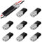CGEAMDY 10 Stück 2 Poliger Verbinder Autokabelverbinder, 2-Polige Niederspannungs-Drahtverbinder Mit Verriegelungsschnalle, 18-22AWG Steckbarer Kabelverbinder Für Auto
