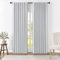 Joydeco Schlaufen Verdeckten Vorhänge 2er Set,H 200 x B 140 Grauweiß Verdunkelung Blackout Blickdicht Vorhang Stangendurchzug Gardinen Thermovorhang schalldämmend Curtains Schlafzimmer Wohnzimmer