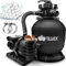 tillvex Système de Filtre à Sable 10 m³/h + 800g Boules de filtre – 7 Fonctions de Filtration | Filtre de Piscine avec indicateur de pression | Filtre à sable pour les bassins aquatiques & piscines