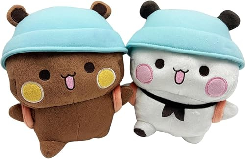 MezHi Bubu Dudu Plüsch, Dudu Bubu Plüschtier, Bezauberndes weiches Plüschtierkissen, Geburtstagsfeiergeschenke für Jungen und Mädchen-2pcs