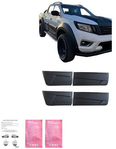 ONEWAY AUTO ACCESSORIES Karosserieverkleidung Türschutz Kompatibel mit Nissan Navara D23 NP300 2014 bis 2021 Jumbo 4 TLG