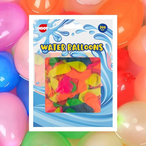 200 Water Balloons for Summer Water Fights - Outdoor Paddling Pool Water Bombs